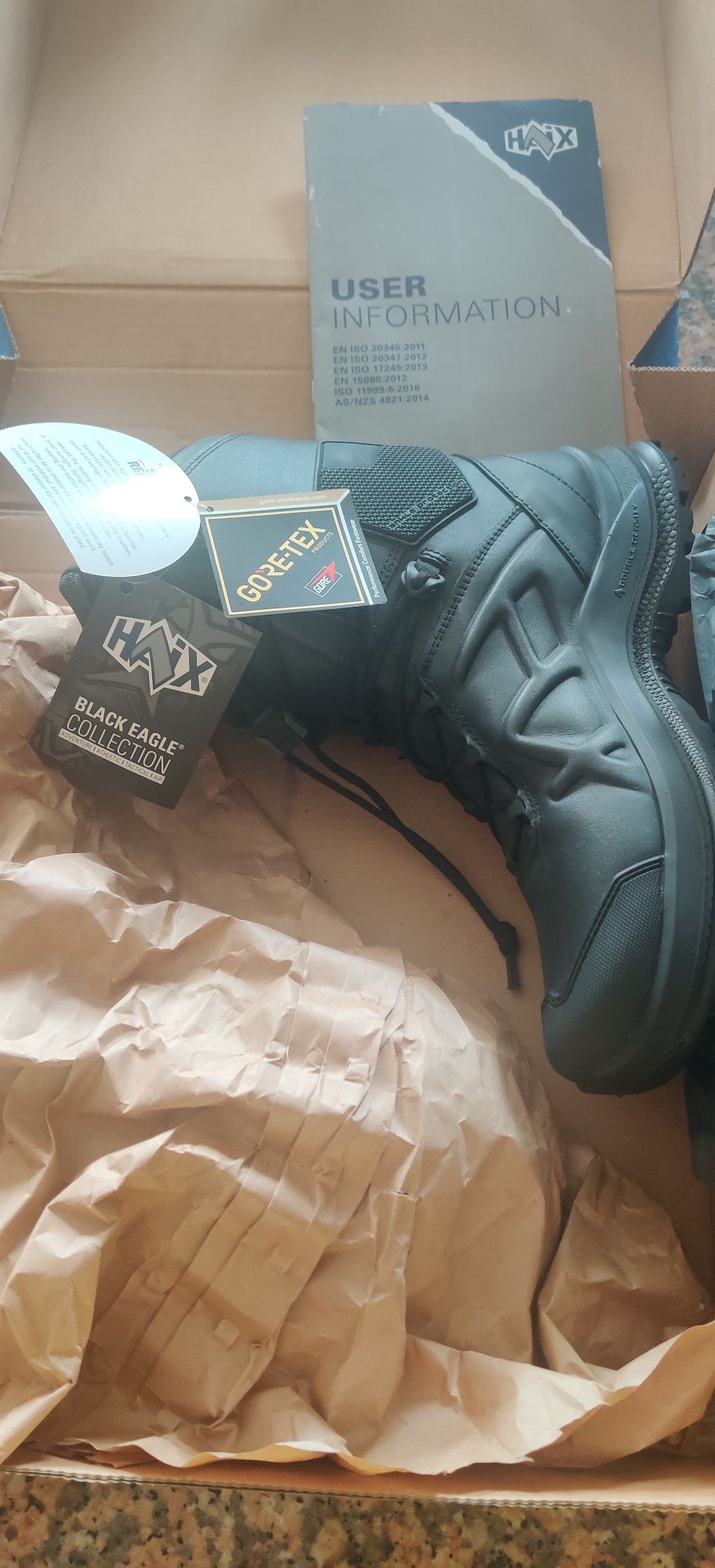 Oportunidade - HAIX Black Eagle tactical 2.1 pro GTX High/Black NOVAS