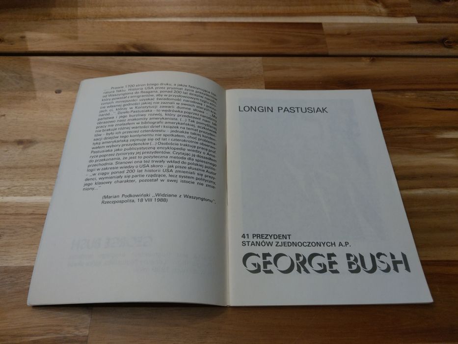 George Bush Longin Pastusiak