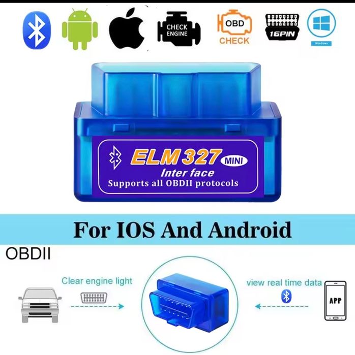 Interfejs Diagnostyczny ELM 327 OBD2 Bluetooth 2.0 Android
