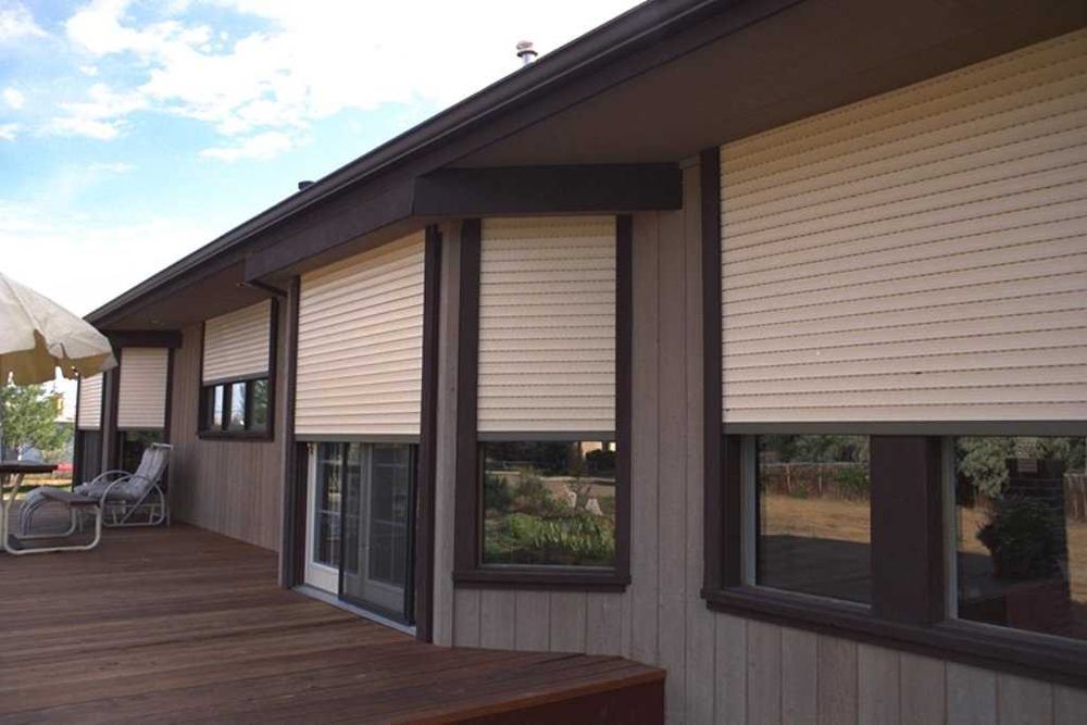 #️⃣ Защитные ролеты на окна под ключ. Рольставни на двери и гараж R-6