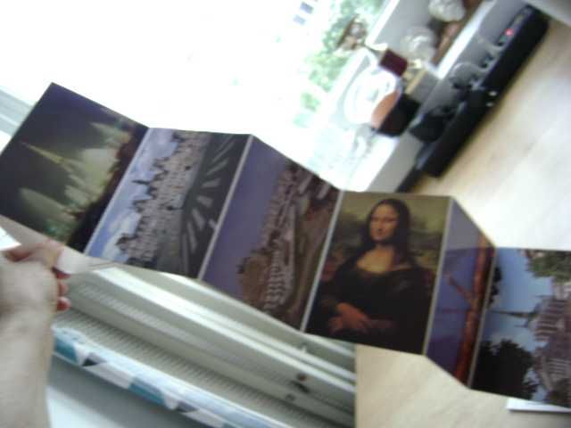 Starocie z PRL Stare pocztówki = Zestaw 17 sztuk z Paryża w harmonijce