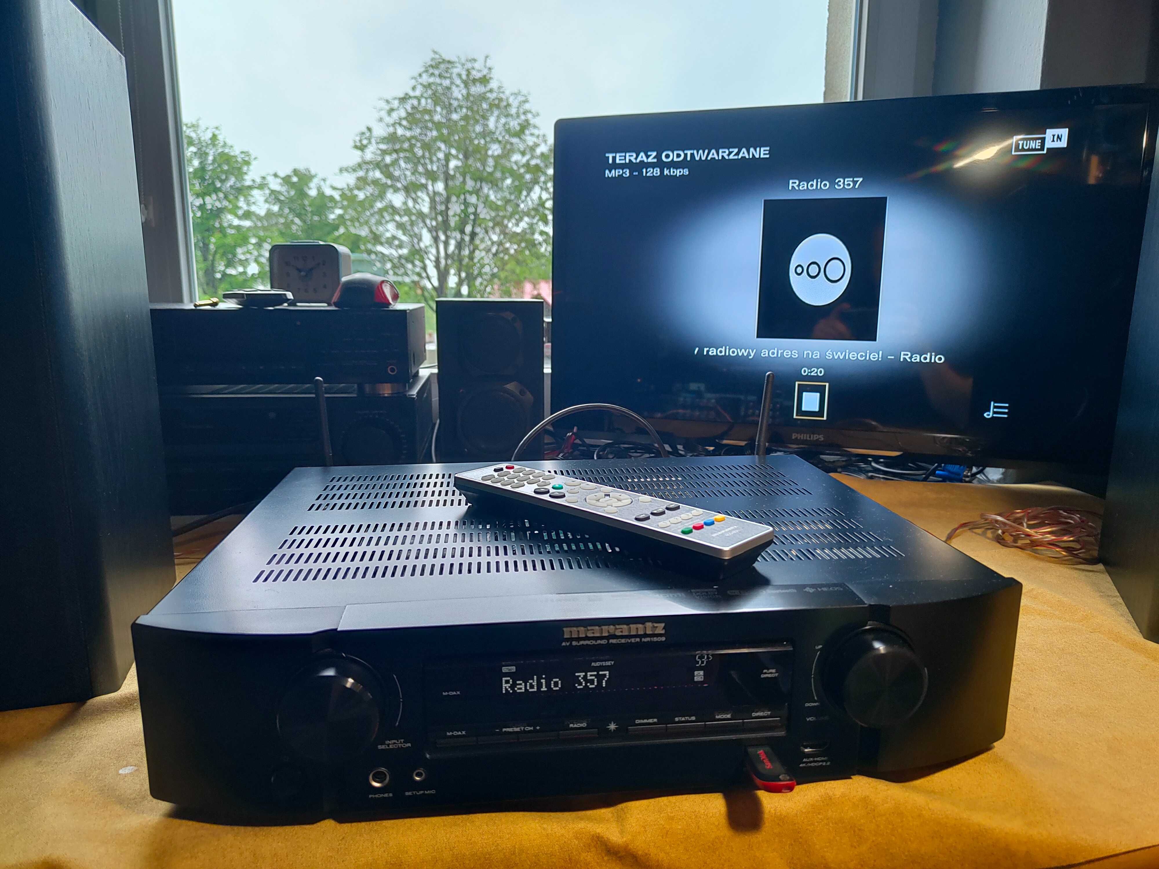 Marantz NR1509 amplituner kina domowego Bluetooth Wi-Fi USB HDMI