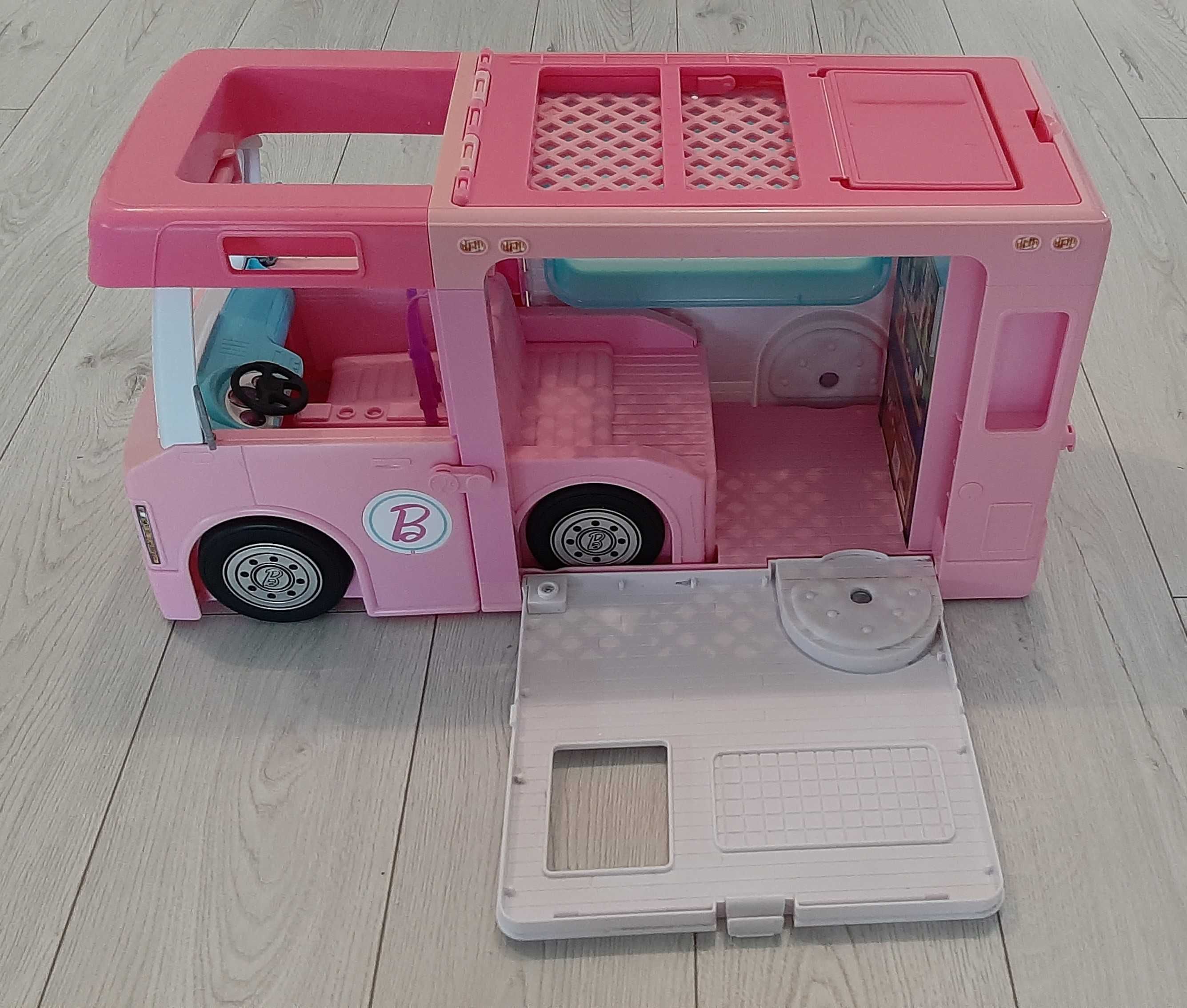 Różowy Samochód Kamper Barbie 3W1 Mattel GHL93