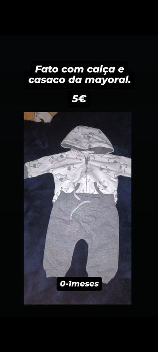 Roupa para bebê em 2 mão