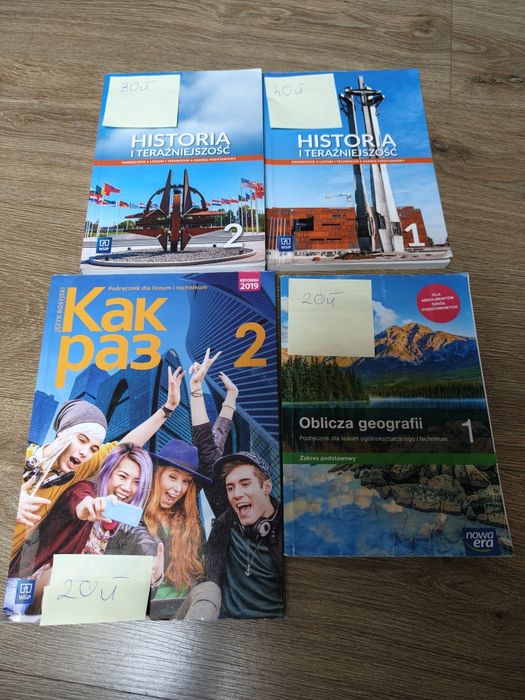 podręczniki  LO / TECHNIKUM k l1 i 2