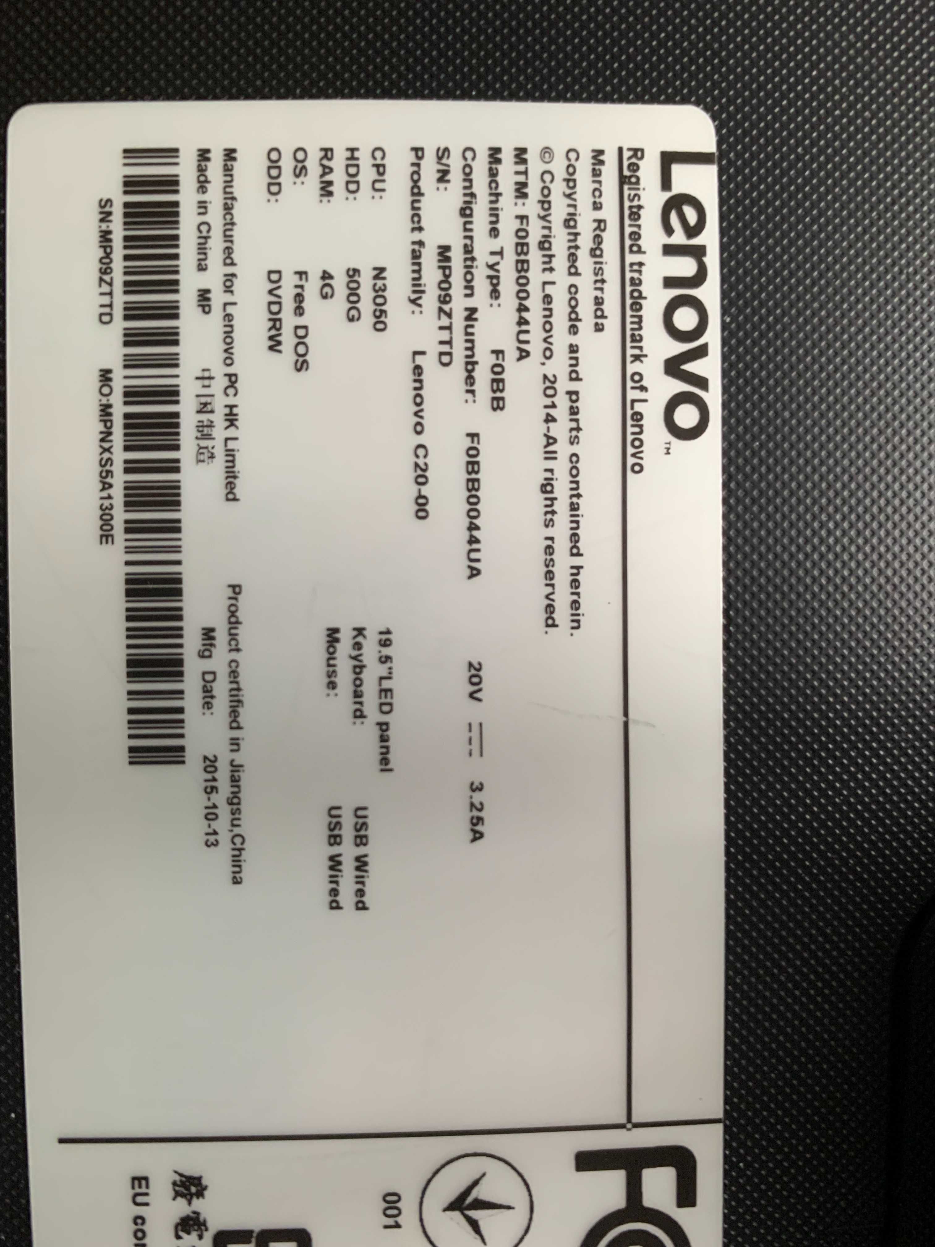 Lenovo IdeaCentre C20-00