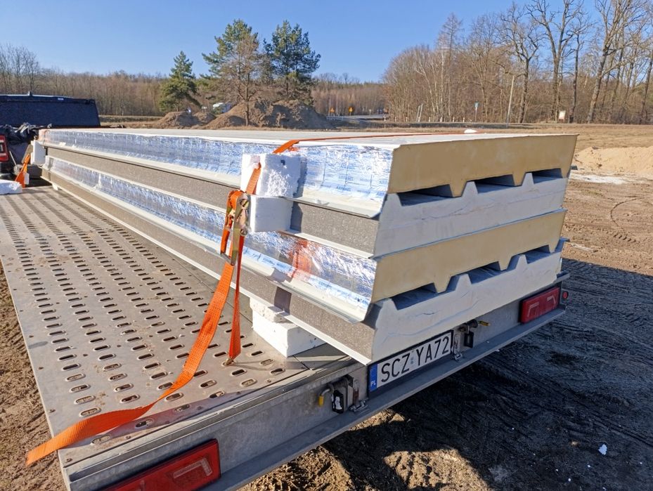 Płyta warstwowa PiR dach gr 12cm