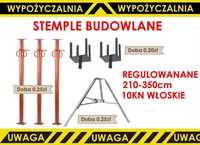 Stemple podpory budowlane regulowane 210-350cm Najem Wypożyczalnia