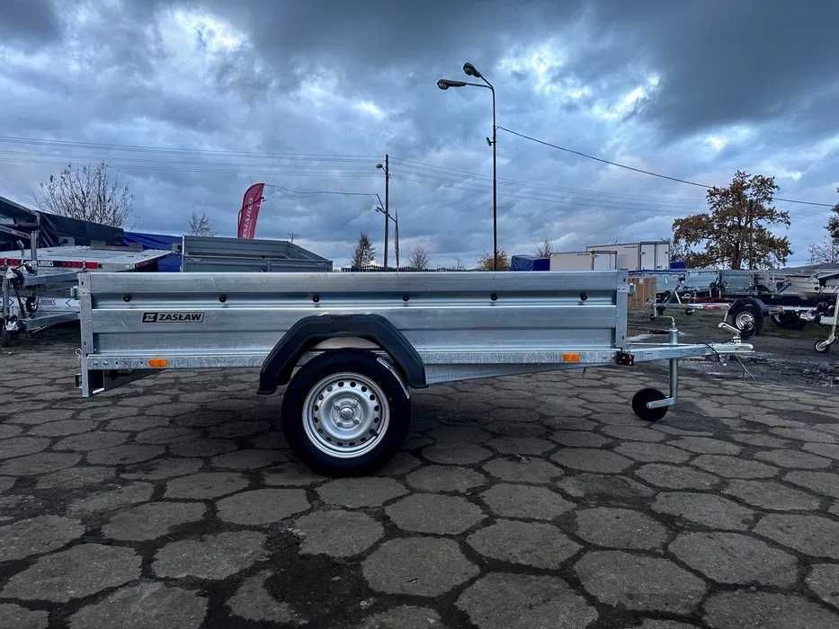 Przyczepa ZASŁAW 750KG 233x132cm KIPER dostawa RATY cena BRUTTO