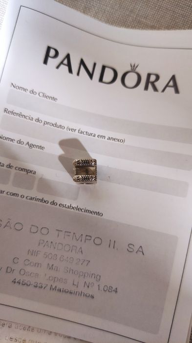 Conta/peça Pandora ORIGINAL com brilhantes