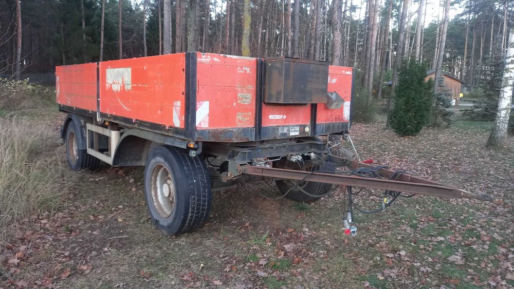 przyczepa sztywna 14 ton platforma kolberg 18000dmc resor