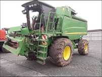John Deere John Deere C670 CTS Hillmaster C670 CTS Hillmaster  Uszkodzony po Przewróceniu 4x4 2010 rok , silnik odpala