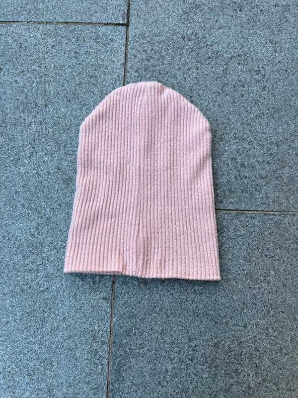 Jak Nowa Różowa Zimowa Czapka Damska Beanie Vintage Retro Aesthetic