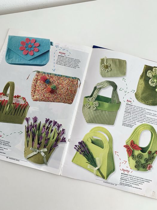 Conjunto 2 Revistas Arte Ideias - Feltros