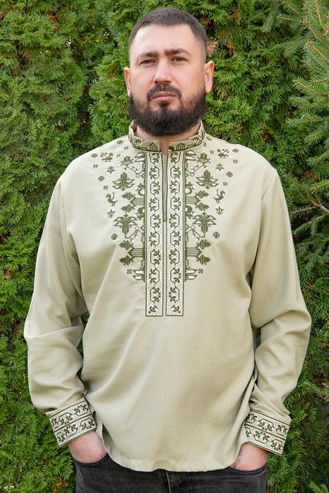 44-64 р Вишиванка чоловіча святкова лляна M L XL XXL 3XL 5XL 50 54 58