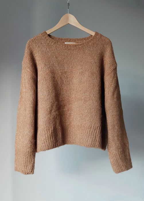 Wełniany sweter H&M oversize wełna alpaka