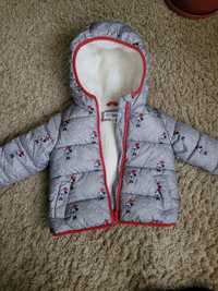 Теплюща куртка на овчинці GAP, для дівчинки до 3-х років