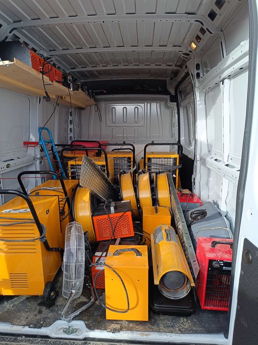 Wynajem osuszacze powietrza nagrzewnice ozonowanie nawiewniki okienne