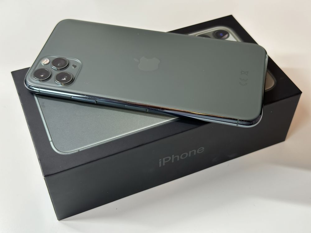 iPhone 11 Pro Max 64GB 100% Baterii Midnight Green Zielony Pudełko