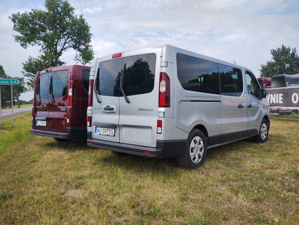 Wynajem busa 9 osobowy 9 osobowe Renault Trafic 9 osób WYPOŻYCZALNIA