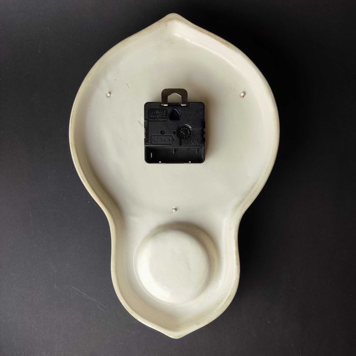 Zegar kwarcowy ceramiczny JWS - mechanizm Junghans - sprawny