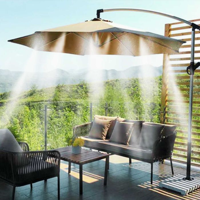 Kurtyna Wodna Ogrodowa Zraszacz Mgiełka Zestaw 20m