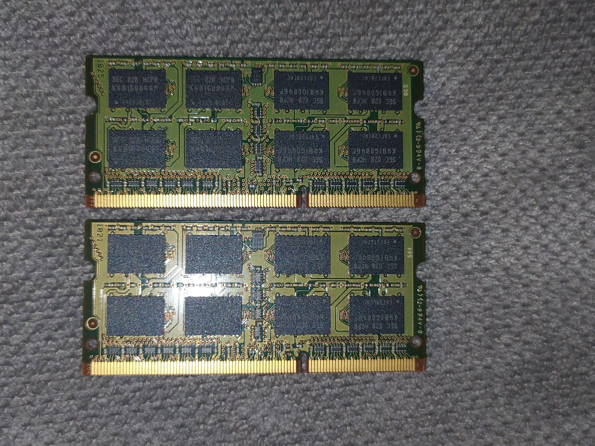 2x Pamięć RAM 2GB 2Rx8 PC3-8500S Samsung DDR3