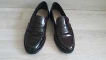 Mokasyny ciemno bordowe 39 Massimo Dutti