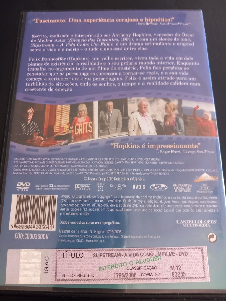 SLIPSTREAM - A vida como um filme - DVD