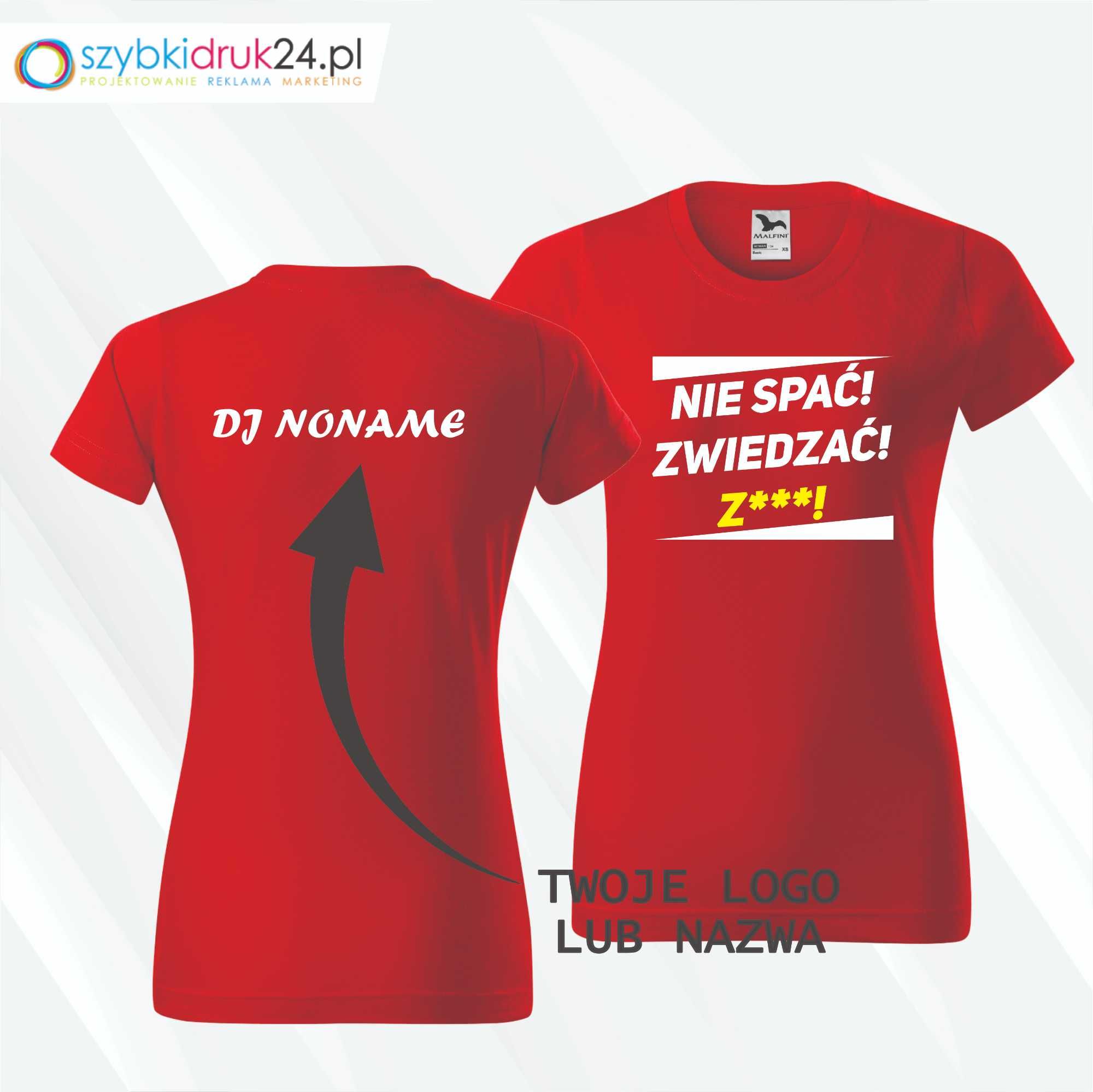 Koszulka, T-shirt dla DJ-a - Nie spać, zwiedzać, zap**!