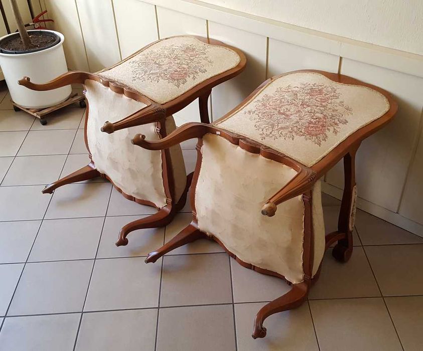 Dwa fotele w stylu Ludwika Filipa - XIX wiek - po renowacji