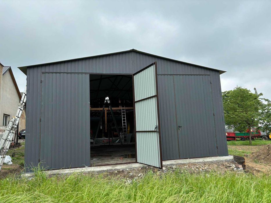 Duży Garaż Blaszany|WIATA - HALA - Schowek|Magazyn Rolniczy – ROMSTAL*