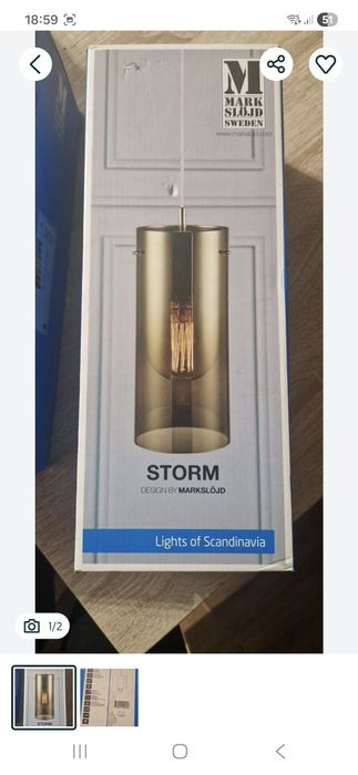 lampa stołowa Storm w stylu skandynawskim