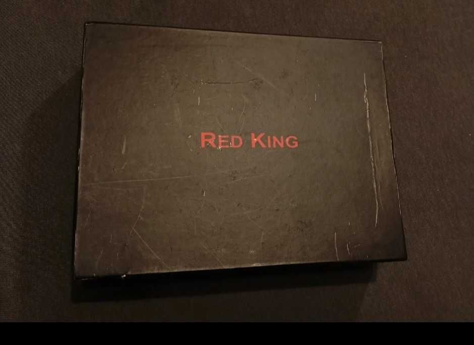 SKÓRA portfel damski czerwony Red King