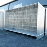 Ogrodzenie budowlane tymczasowe panele płot 35mb KOMPLET stopa łącznik