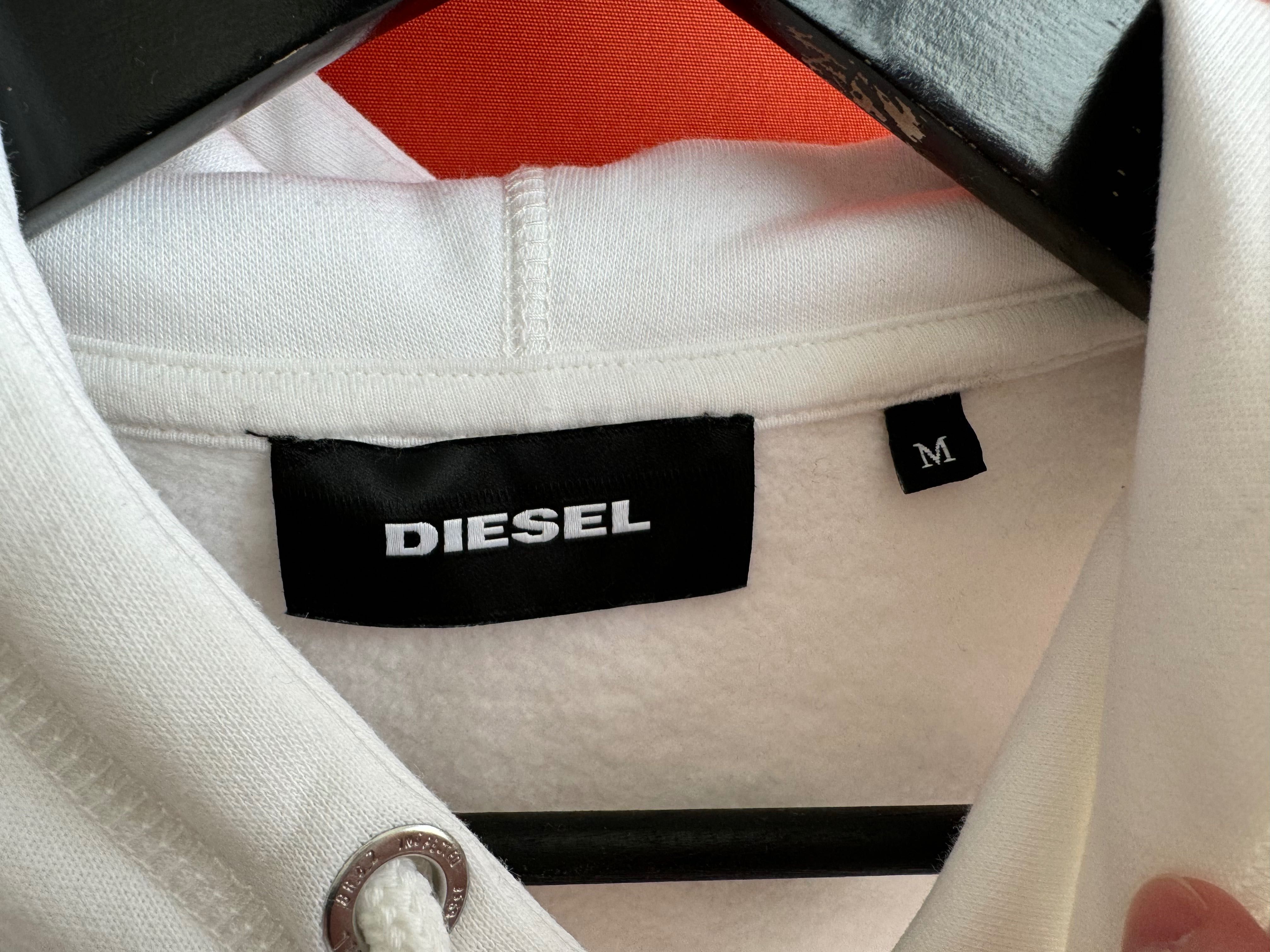 Diesel оригинал мужская кофта с капюшоном худи толстовка размер M Б У