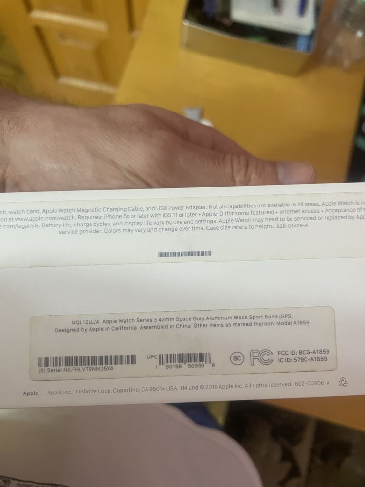 Apple watch, series 3, 42mm