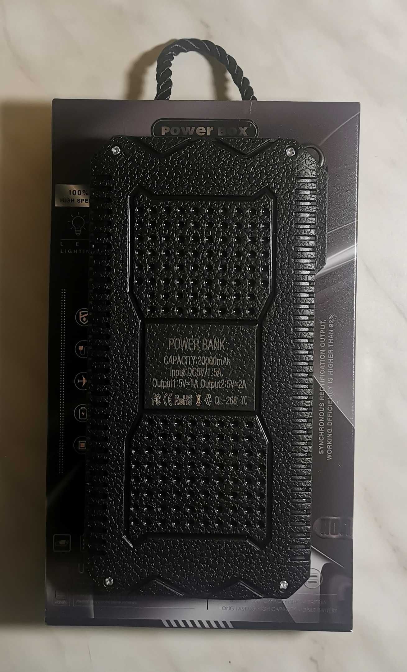 Повербанк з Сон. Зарядкою, Ліхтарем і Запальничкою QL-268 20000mAh