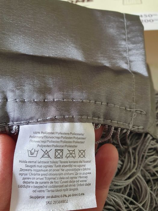 Zasłonka na okno nowa elegancka Pepko Home 90 x 245