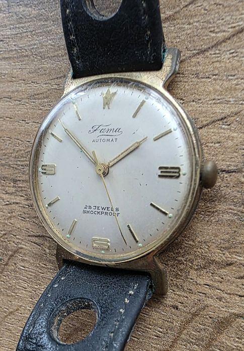 Fama automat rotor record 25 jewels automatic mechaniczny