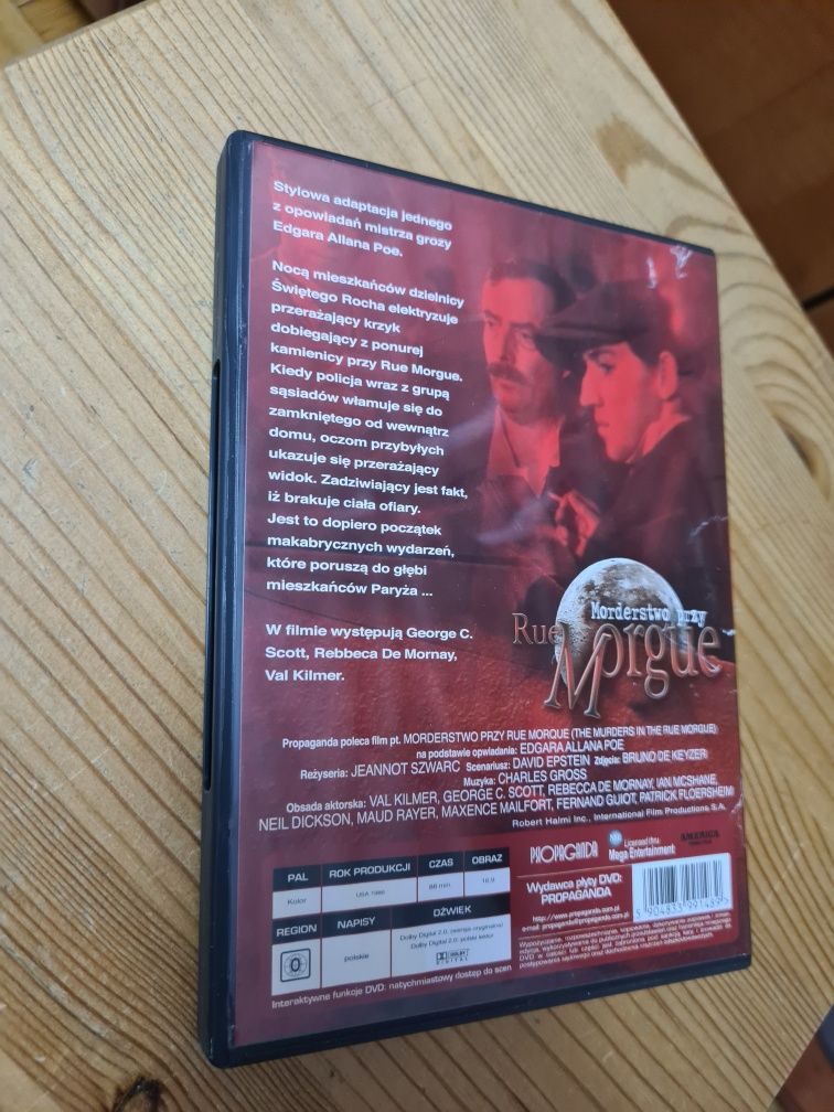 Morderstwo przy Rue Morgue płyta dvd film ~