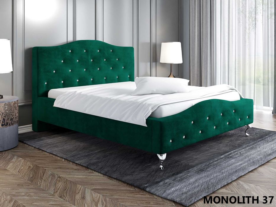 Łóżko tapicerowane Glamour 120x200, 140x200, 160x200, 180x200, 200x200