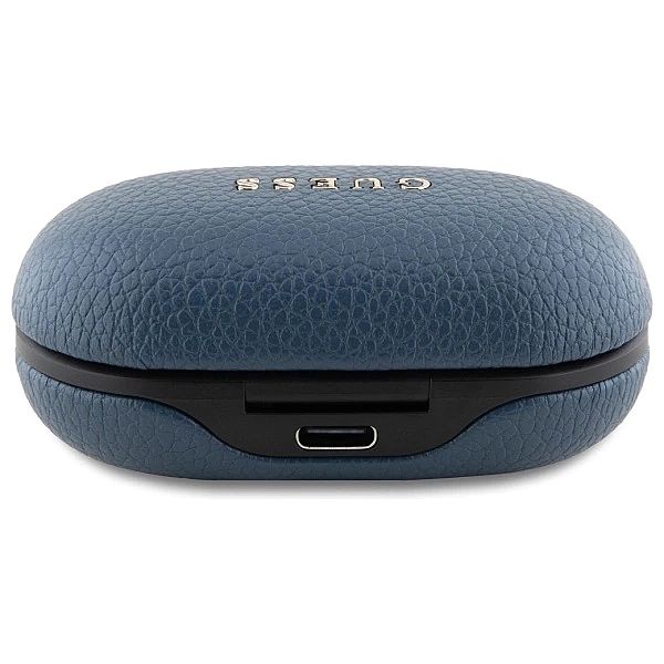 Słuchawki Bluetooth Guess Grained Classic Logo TWS + stacja dokująca -