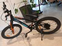 Rower 20 cali Sun Baby Tiger. Czarno-pomaranczow-turkusowy.