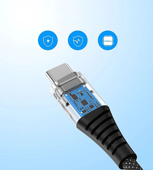 Kabel Choetech XCC-1051 magnetyczny USB-C / USB-C PD 3.1/240W 1.8m - c