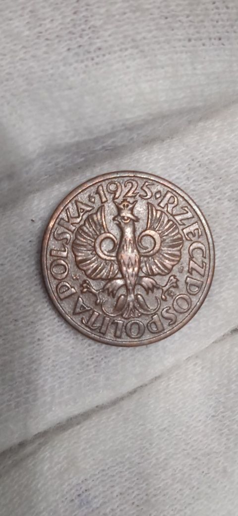 2 RP 1 grosz 1930 rok, 1 gr 1923r, 1 gr 1925, 5 gr 1923