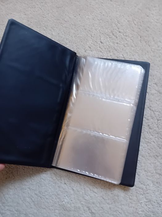 Wizytownik czarny na wizytówki