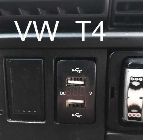 USB зарядний пристрій з вольтметром Honda CIVIC CRV VW T4