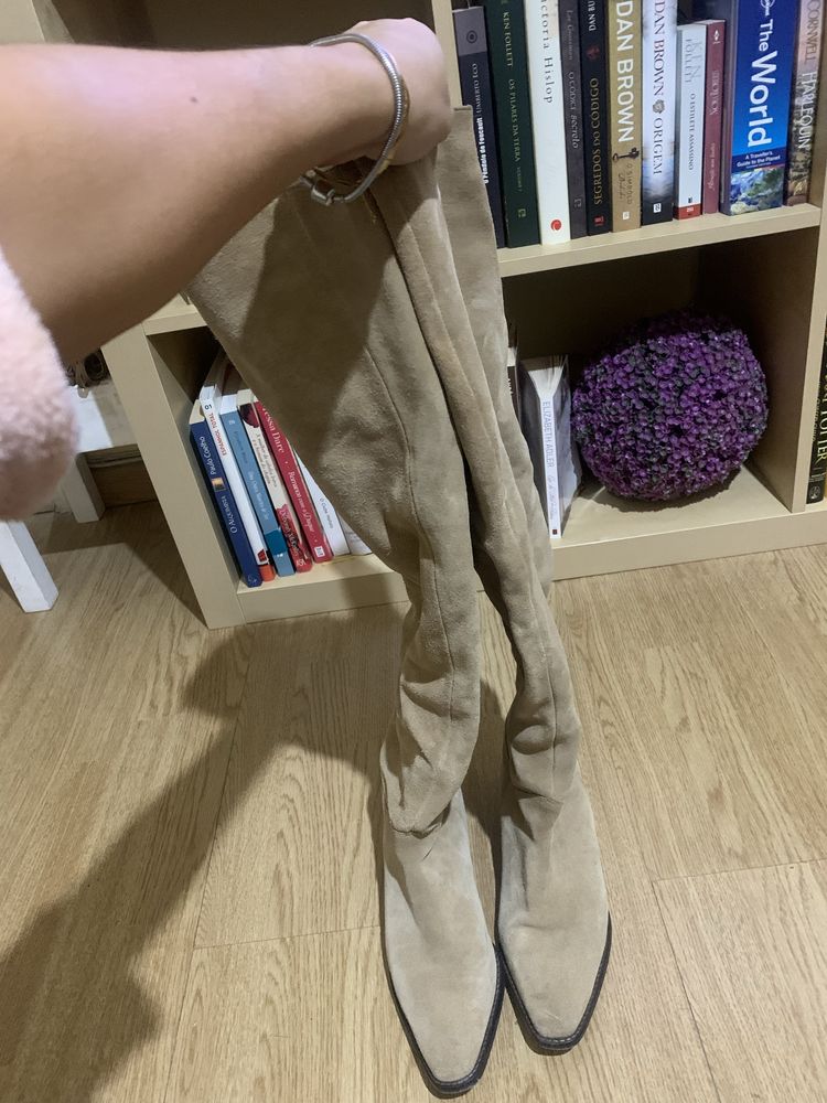 Botas Zara Camurça