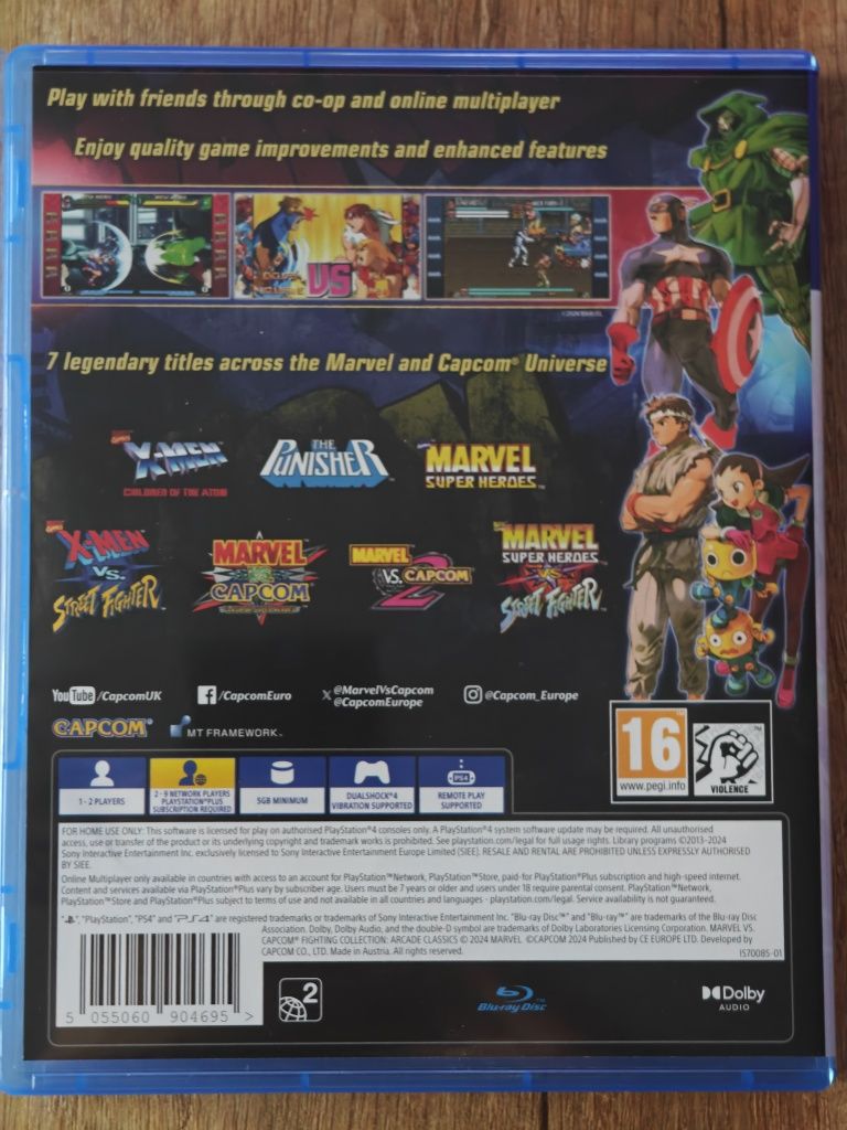 Marvel vs Capcom Fighting Collection Arcade Classic PS4 / PS5
